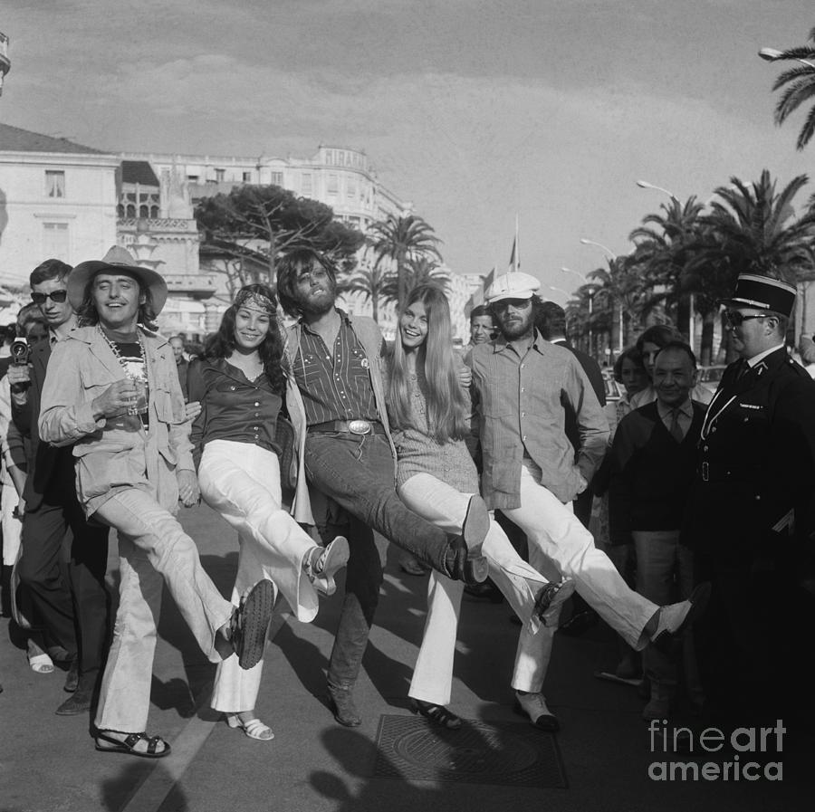 Easy Rider Actors In Cannes by Bettmann