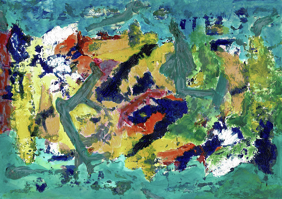 Epsilon #37 Abstract Wall Art Painting by Sensory Art House