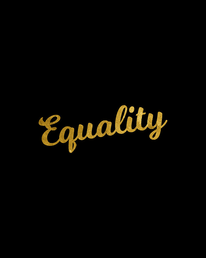 Equality Gold Digital Art by Flippin Sweet Gear
