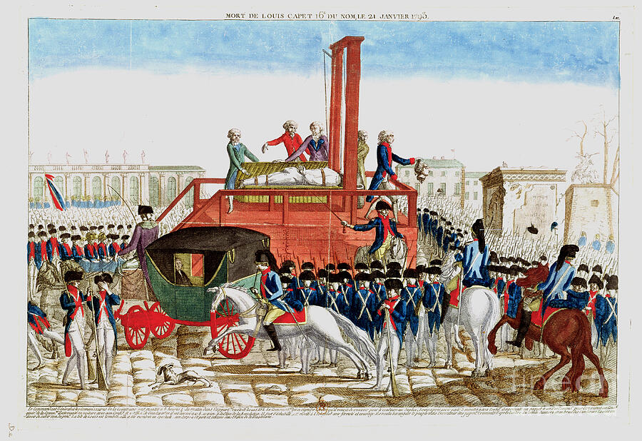 Execution Of Louis Xvi 1754-93 21st January 1793 by French School