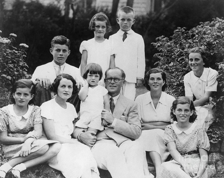 Family Portrait Of The Kennedys by Bettmann