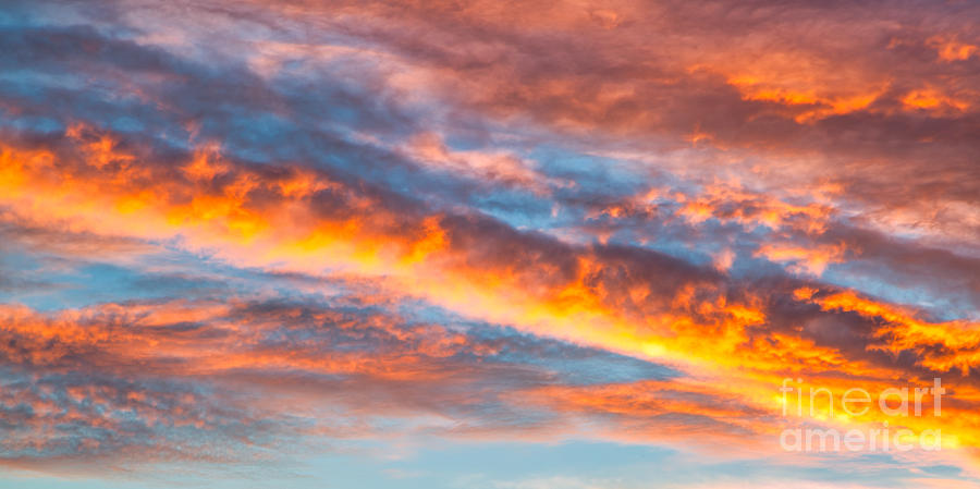 Fiery Sunrise Photograph by Bruce Block