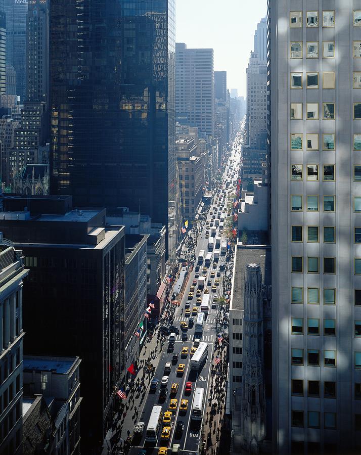 Fifth Avenue, Nyc Digital Art by Gunter Grafenhain