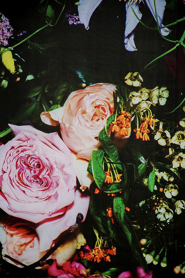 Flowers on the wall Photograph by Robert Grac