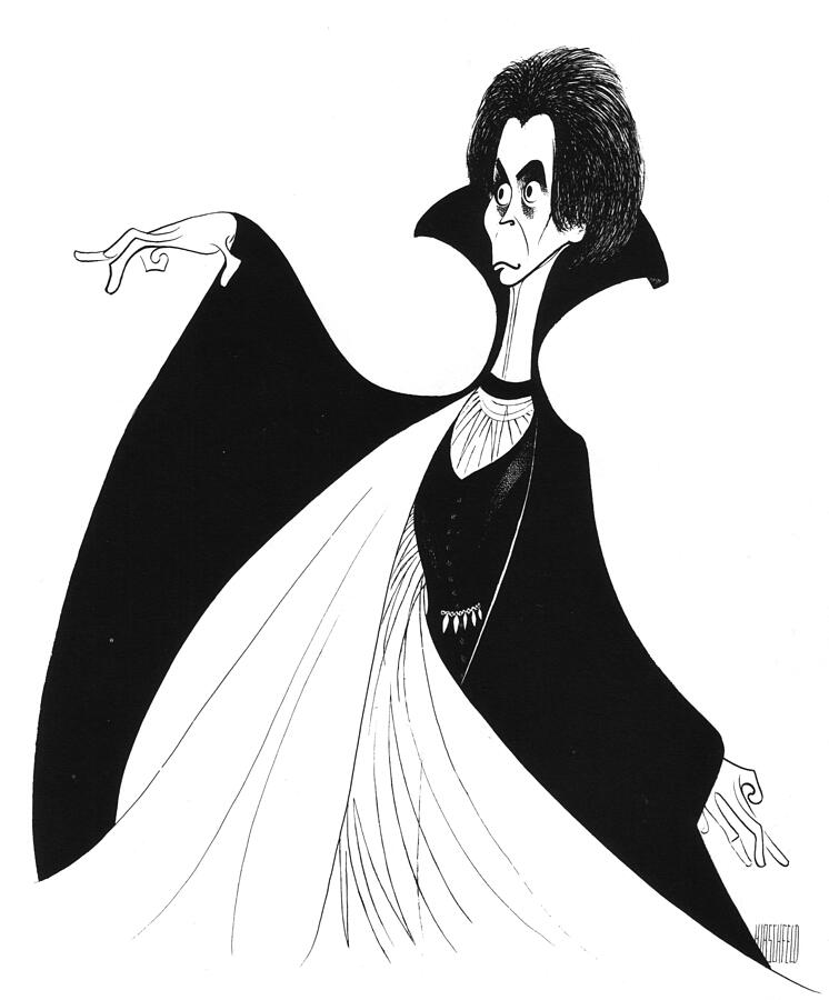 Dracula Drawing by Al Hirschfeld