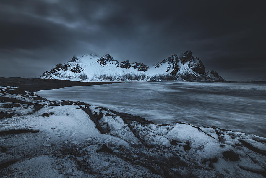 Frigid Winter At Vestrohorn by Wei david Dai