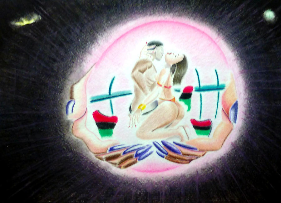 God Is A Woman Drawing by Donald C-Note Hooker