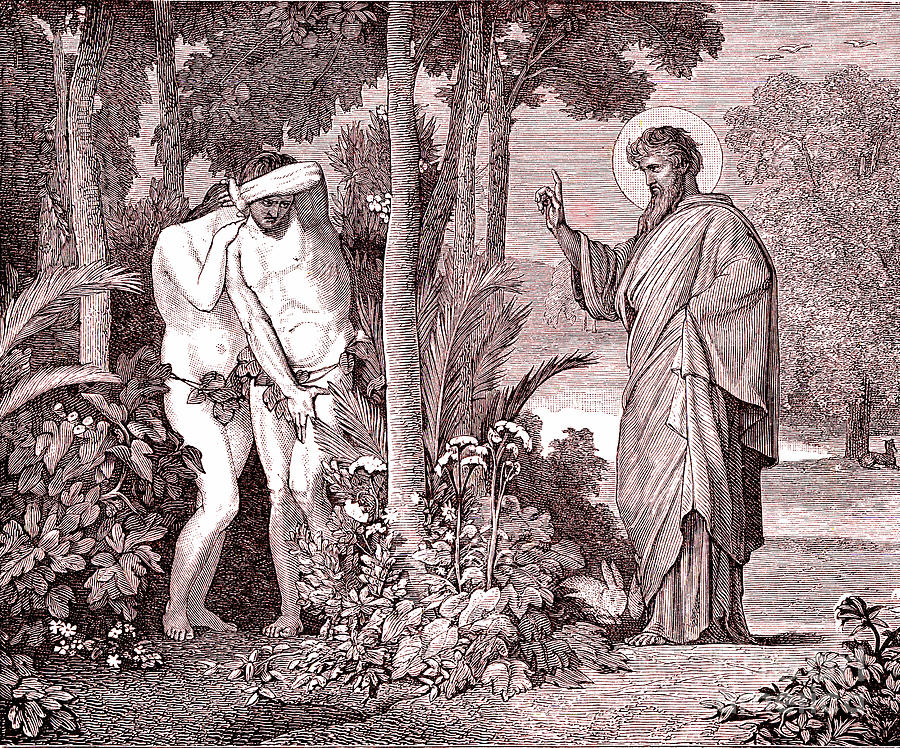 God With Adam And Eve by Collection Abecasis / Science Photo Library