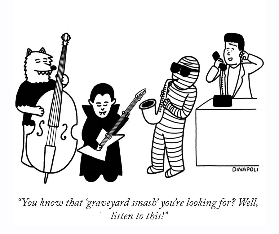 Graveyard Smash Drawing by Johnny DiNapoli