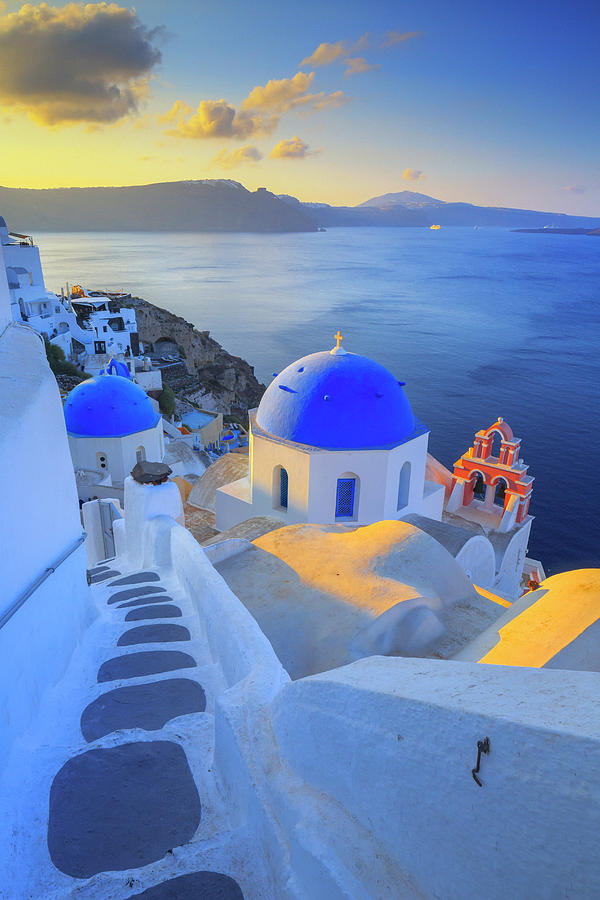 Greece, Santorini, Oia Village Digital Art by Maurizio Rellini