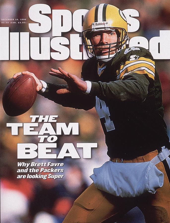 Brett Favre Packers Cover Photograph - Green Bay Packers Qb Brett Favre... Sports Illustrated Cover by Sports Illustrated