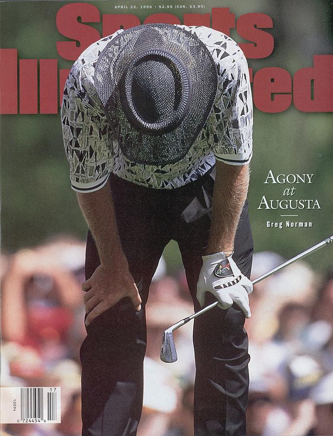 Greg Norman at Augusta Photograph - Greg Norman, 1996 Masters Sports Illustrated Cover by Sports Illustrated