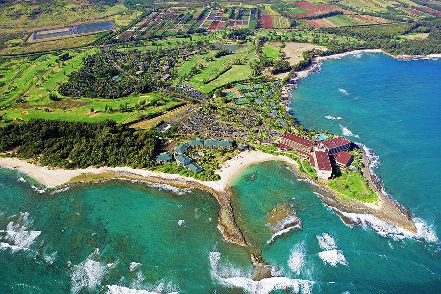 Hawaii, Oahu, Turtle Bay Resort Digital Art by Douglas Peebles