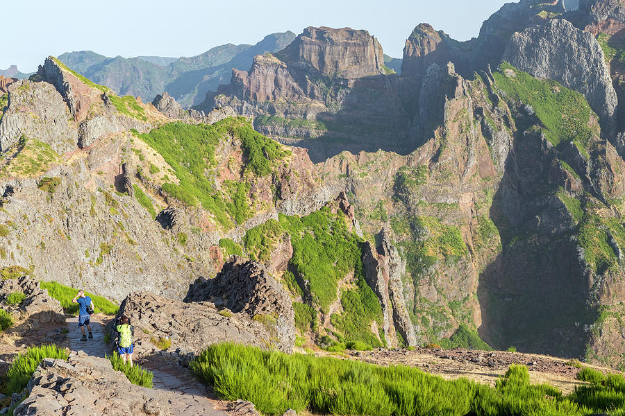 Hiking Trail, Madeira, Portugal Digital Art by Sebastian Wasek