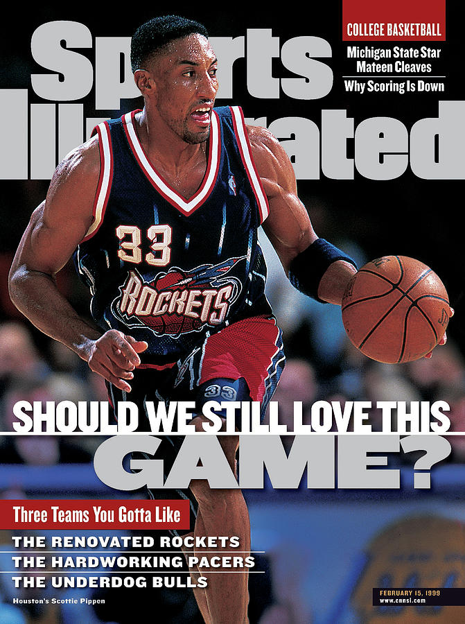 Houston Rockets Scottie Pippen... Sports Illustrated Cover by 