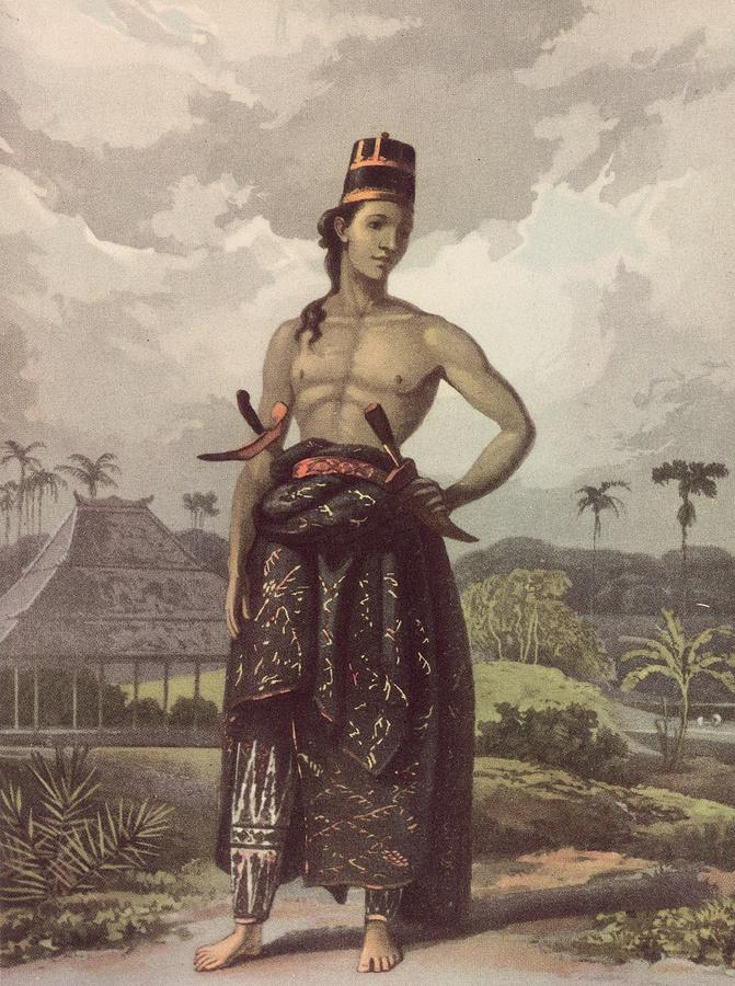 Ancient Java King Javan Royalty by Hulton Archive
