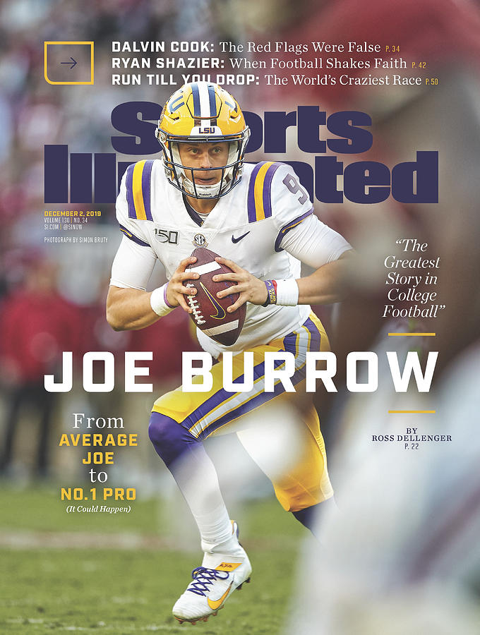 Joe Burrow in Sports Illustrated Cover Photograph - Joe Burrow From Average Joe To No. 1 Pro Sports Illustrated Cover by Sports Illustrated