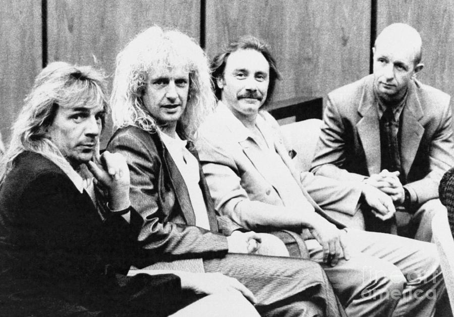 Judas Priest Members In Court by Bettmann