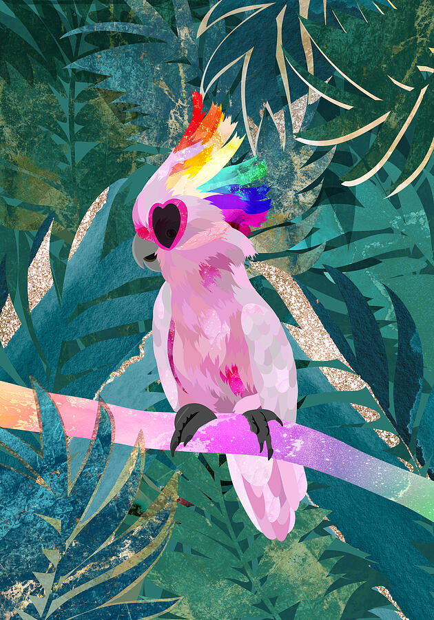 Jungle Rainbow Cockatoo by Sarah Manovski
