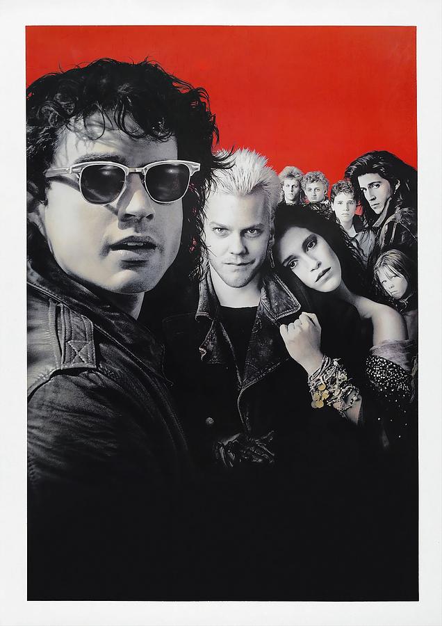 KIEFER SUTHERLAND , JASON PATRIC and JAMI GERTZ in THE LOST BOYS