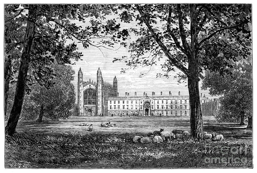 Kings College, Cambridge, 1900 by Print Collector