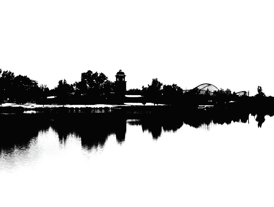 Lakeside Silhouette Photograph by Kevin Schwalbe