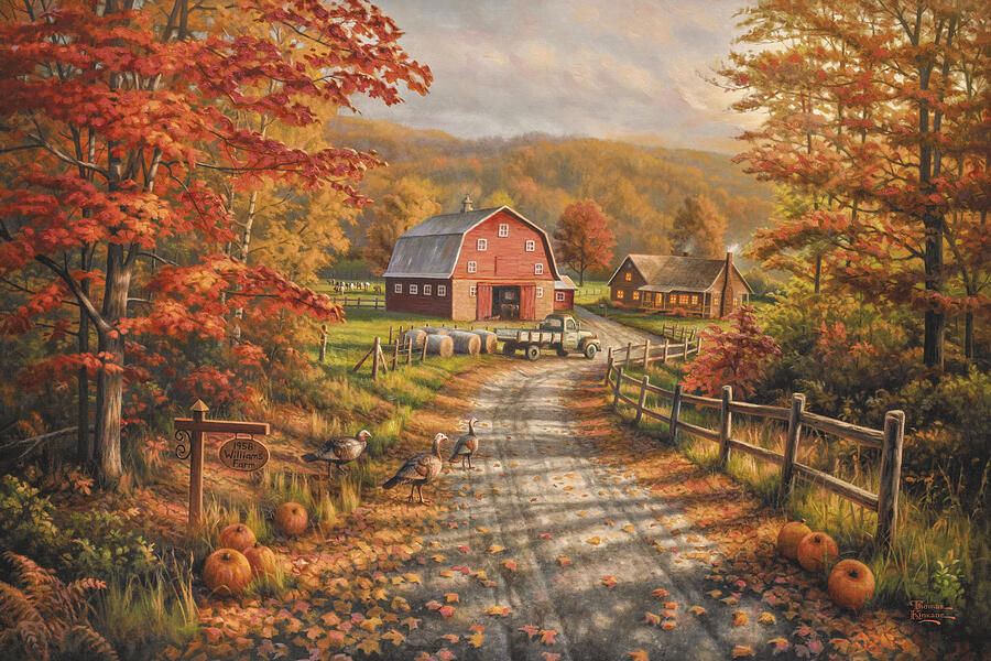 Late Afternoon On The Farm by Thomas Kinkade Studios