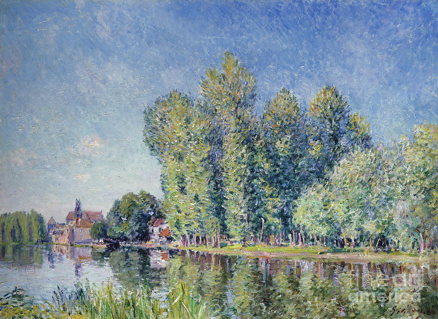 Loing At Moret, 1886 By Alfred Sisley by Alfred Sisley