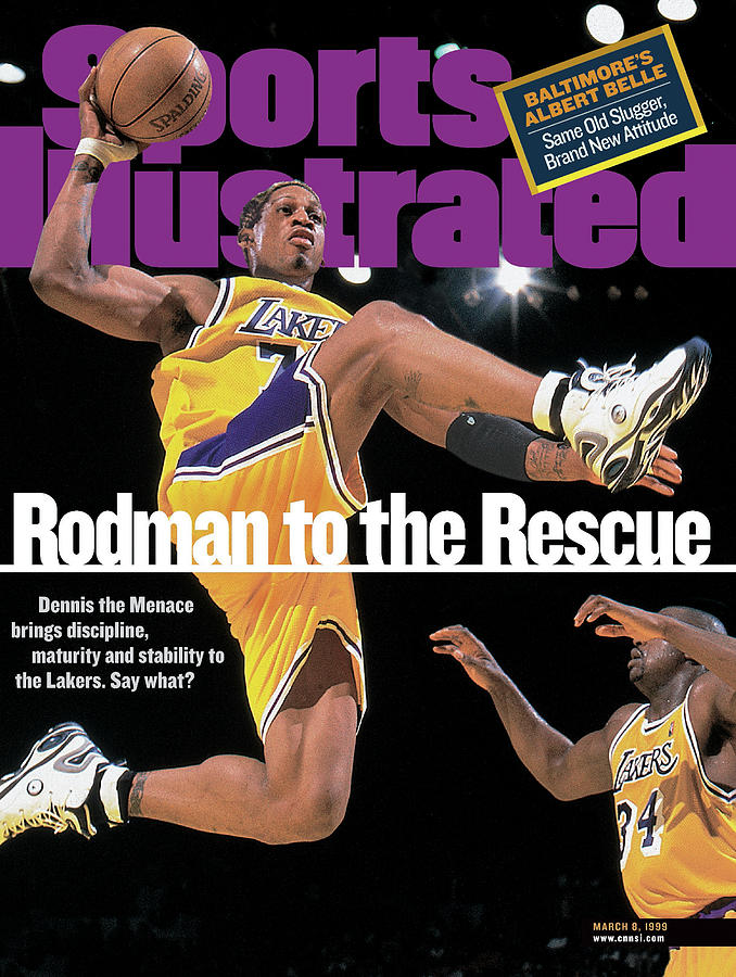 Los Angeles Lakers Dennis Rodman Sports Illustrated Cover by