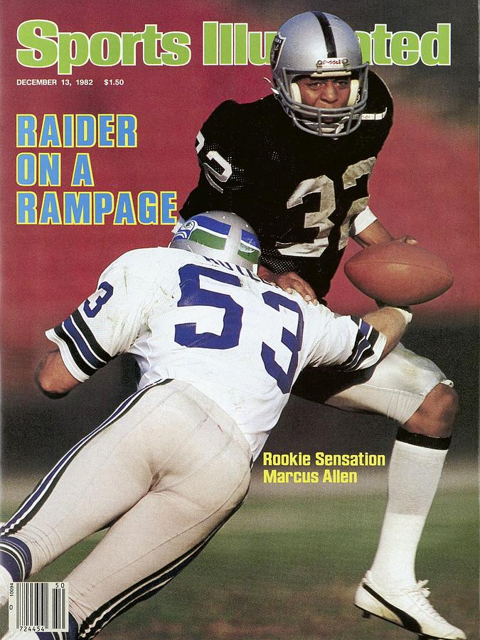 Rookie Sensation Marcus Allen Featured Photograph - Los Angeles Raiders Marcus Allen... Sports Illustrated Cover by Sports Illustrated