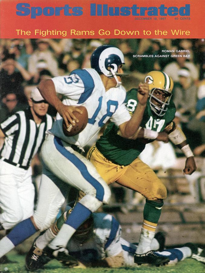 Roman Gabriel vs Green Bay Packers Photograph - Los Angeles Rams Roman Gabriel Sports Illustrated Cover by Sports Illustrated