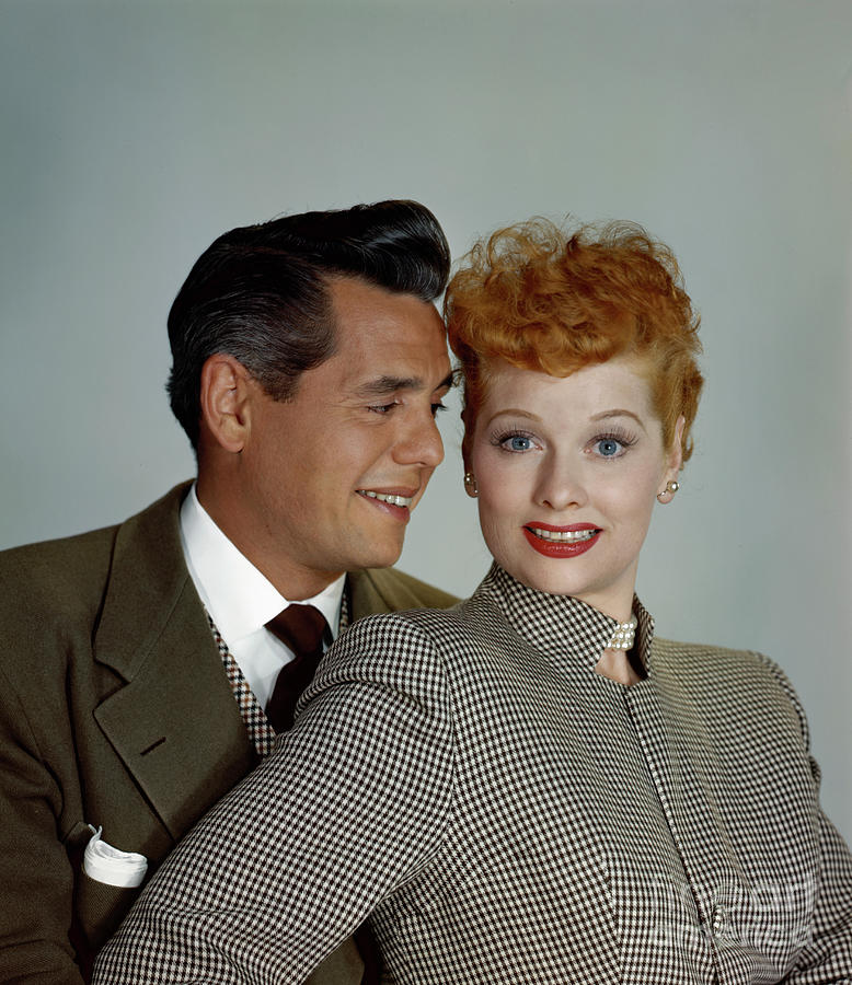 Lucille Ball And Desi Arnaz by Archive Photos