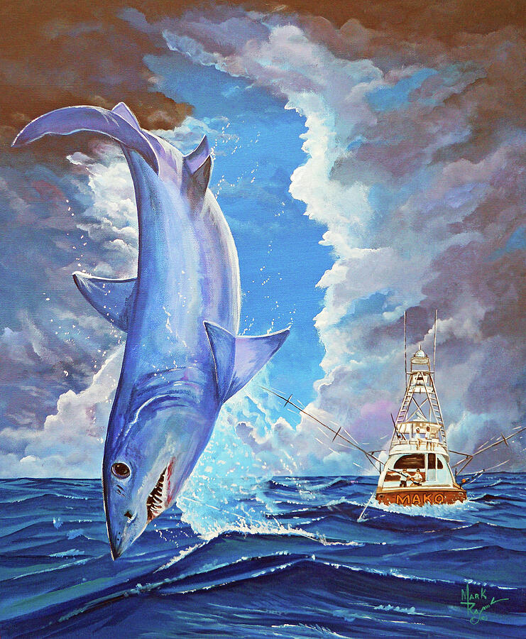 Mako Painting by Mark Ray
