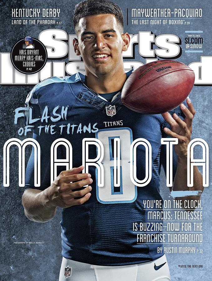 Marcus Mariota on Sports Illustrated Cover Photograph - Mariota Flash Of The Titans Sports Illustrated Cover by Sports Illustrated