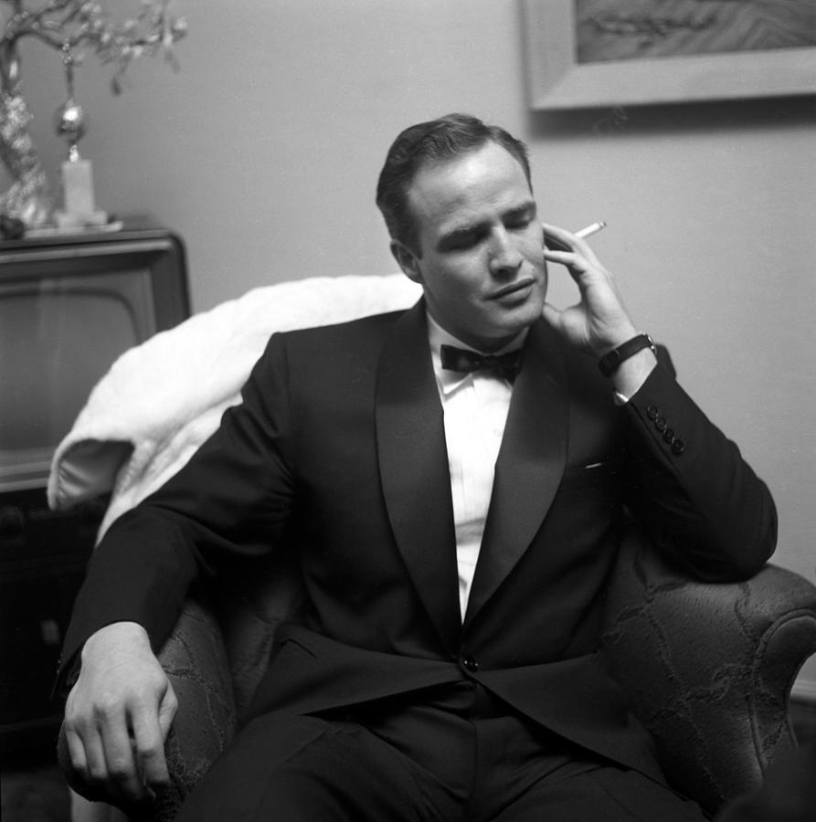 marlon brando cigarette poster Lighting A Wood Print Marlon Brando Posters and Photos
