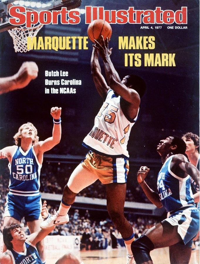Marquette Wins NCAA Basketball Game Photograph - Marquette Butch Lee, 1977 Ncaa National Championship Sports Illustrated Cover by Sports Illustrated
