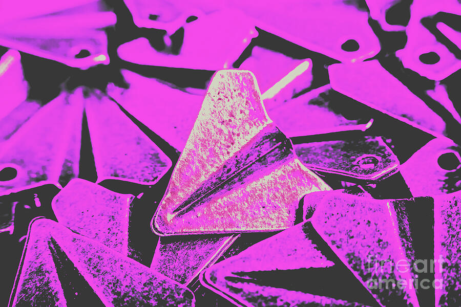 Pile of Colorful Abstract Shapes Photograph - Metal wings by Jorgo Photography