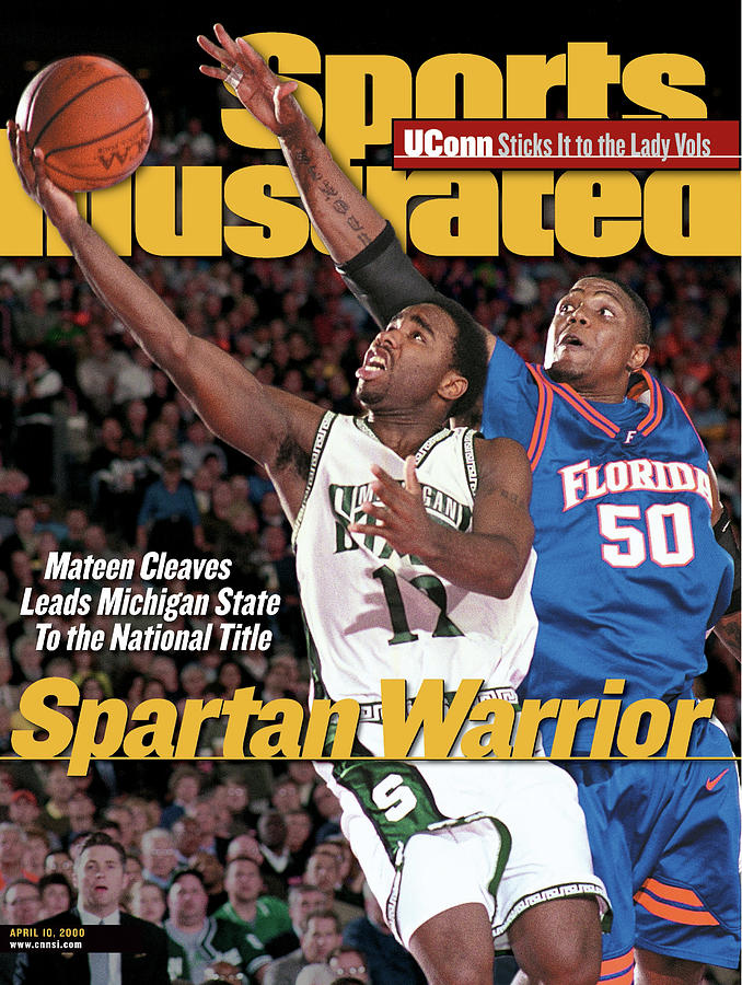 Mateen Cleaves in Action Photograph - Michigan State University Mateen Cleaves, 2000 Ncaa Sports Illustrated Cover by Sports Illustrated