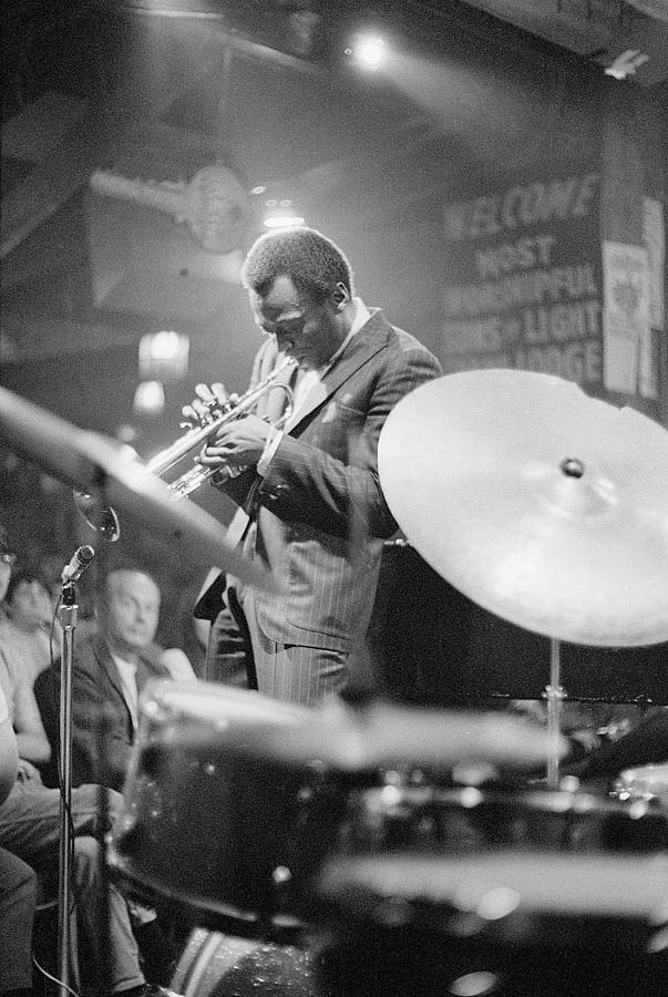 Miles Davis Performing In Nightclub by Bettmann