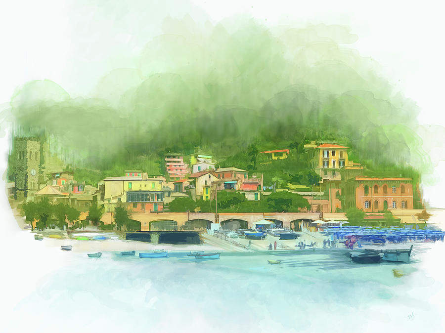 Monterosso Digital Art by Gina Harrison