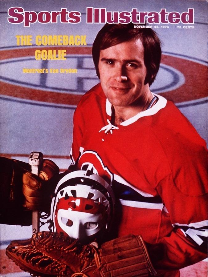 Montreal Canadiens Goalie Ken Dryden Sports Illustrated Cover by