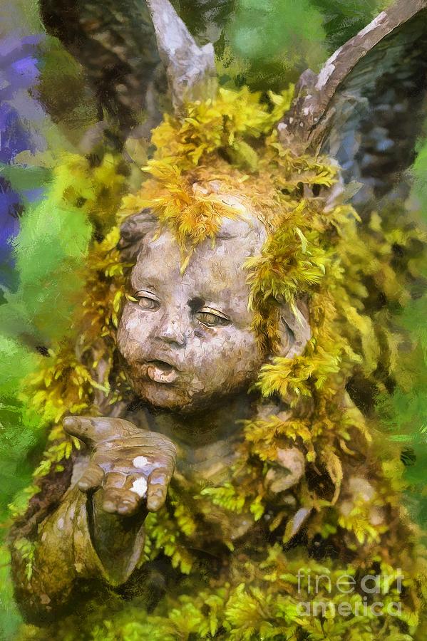 Moss Angel Photograph by Eva Lechner - Metal Posters