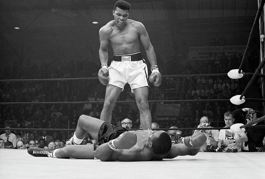 Muhammad Ali Taunting Sonny Liston by Bettmann