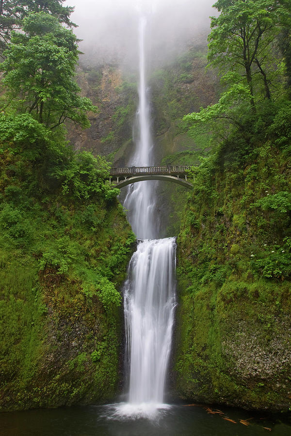 Multnomah Falls, Oregon Digital Art by Andrea Pozzi