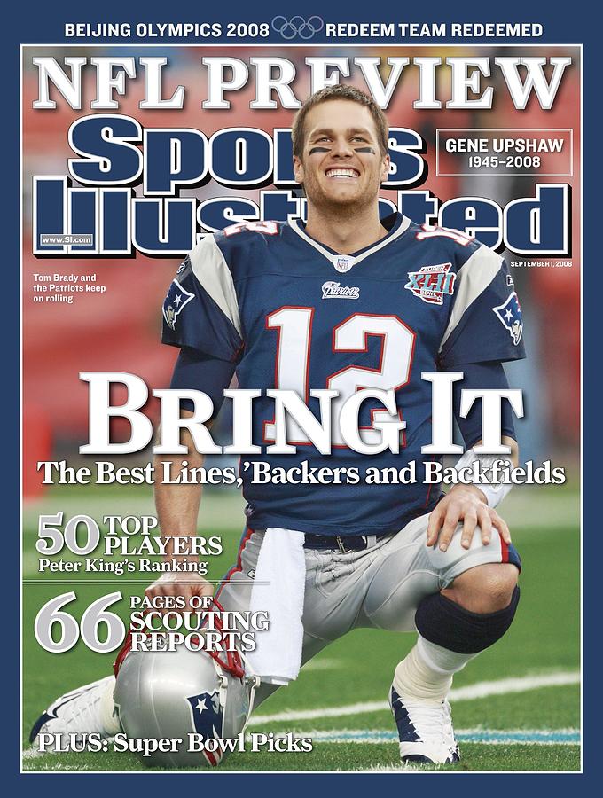 NFL Star on Sports Illustrated Cover Photograph - New England Patriots Qb Tom Brady, Super Bowl Xlii Sports Illustrated Cover by Sports Illustrated