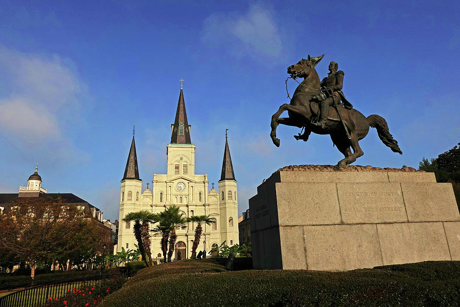 値下げSAINT LOUIS ブラック オブジェ New Orleans Jackson Square Andrew Jackson Statue Saint Louis