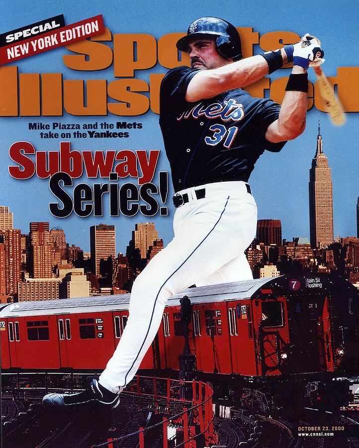 New York Mets Mike Piazza, 2000 Subway Series Sports Illustrated