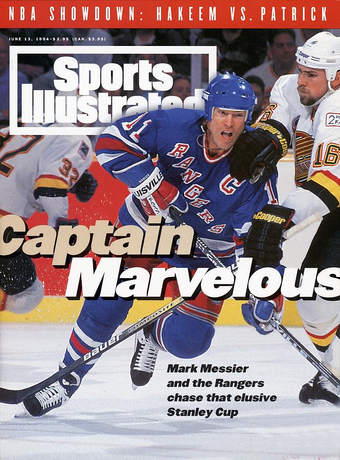 Mark Messier on Sports Illustrated Cover Photograph - New York Rangers Mark Messier, 1994 Nhl Stanley Cup Finals Sports Illustrated Cover by Sports Illustrated