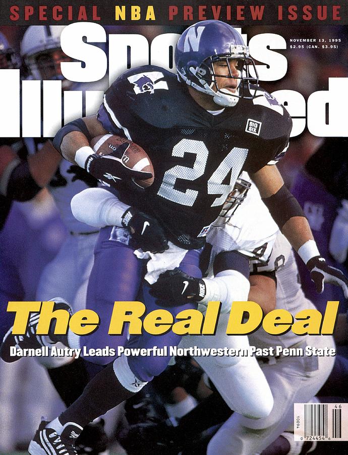 Northwestern Football Star on Sports Magazine Photograph - Northwestern University Darnell Autry Sports Illustrated Cover by Sports Illustrated