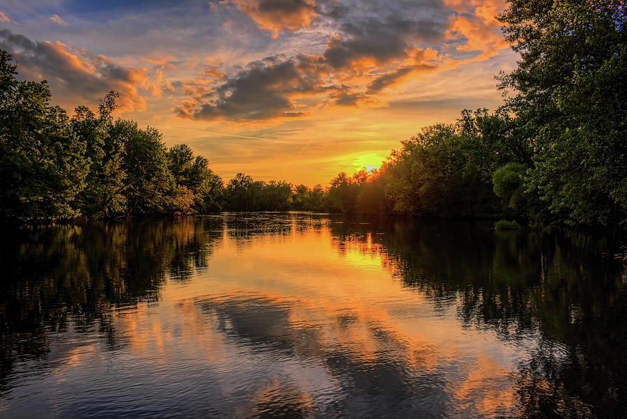 Oak Island At Sundown Photograph by Dale Kauzlaric